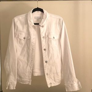 White jean jacket